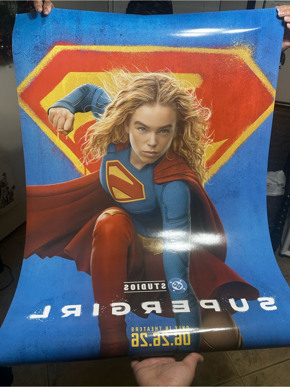 Supergirl Iconic Emblem Wall Art Poster - Blue, Red, Yellow